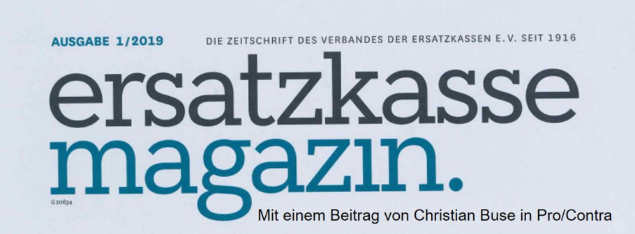 Titelgeschichte Ersatzkassen-Magazin: Arzneimittelversorgung